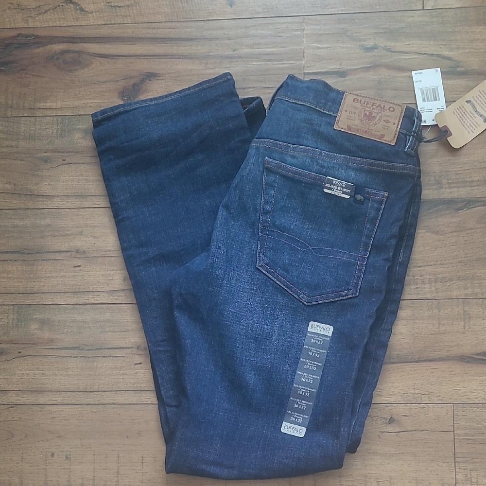 NWT Buffalo David Bitton Blue Straight Jeans